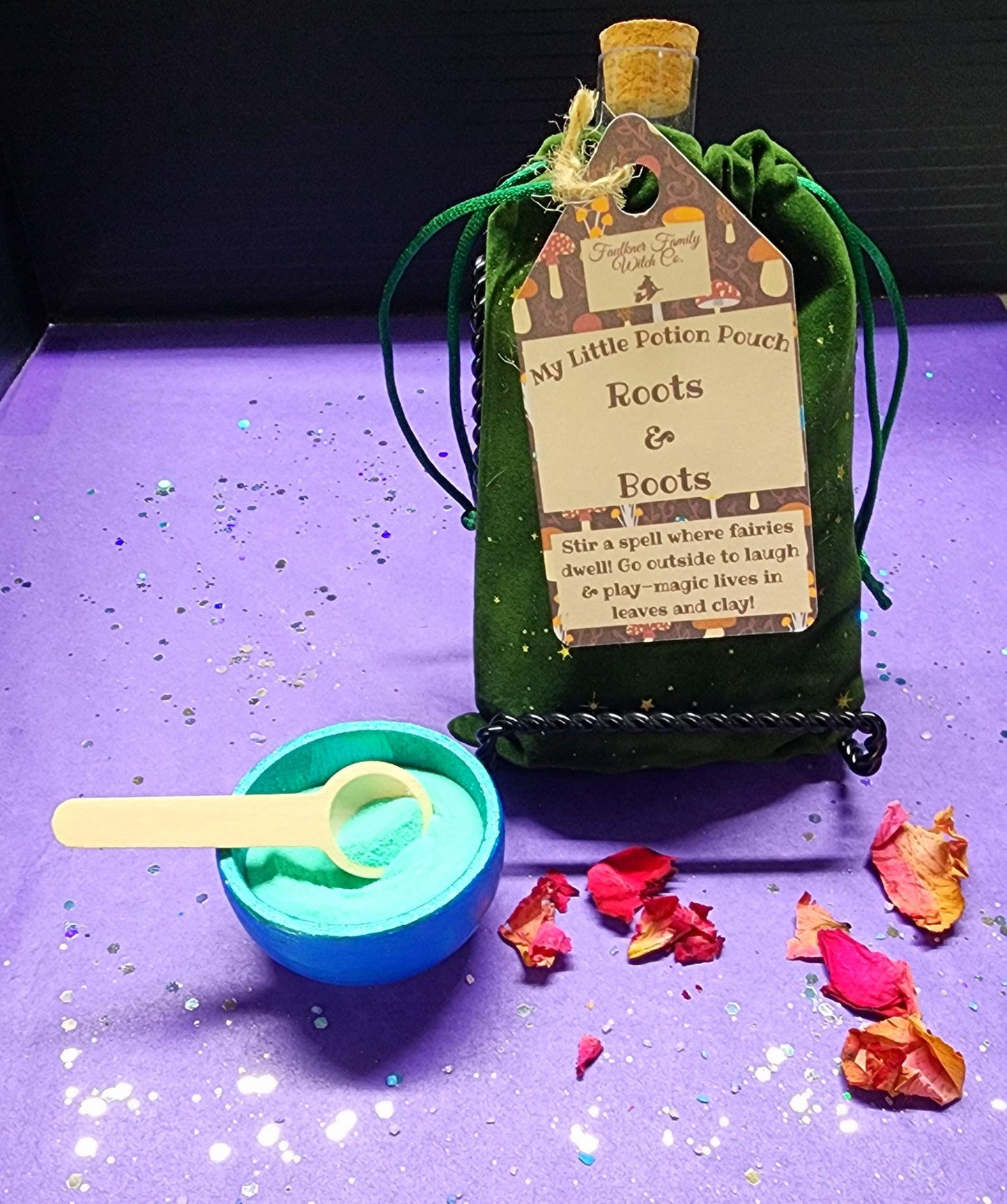 Nature Potion Kit – Roots & Boots Edition – Fizzing Powder, Herbs & Glitter