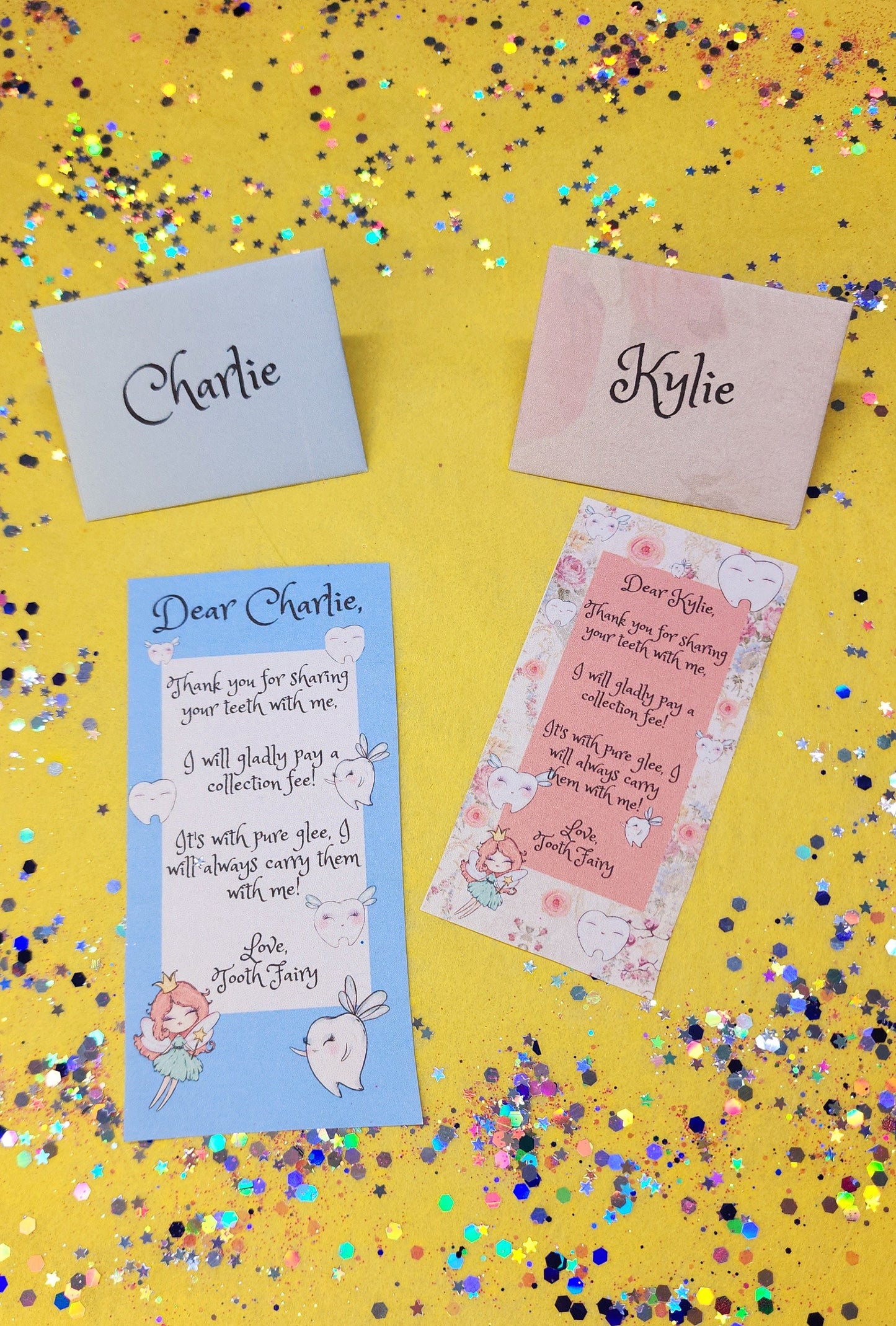 Tooth Fairy Magic Kit – Fairy Dust, Receipts & Personalized Letter in Tin