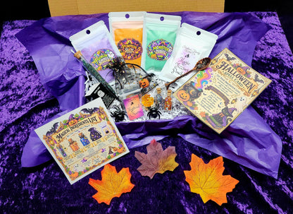 Halloween Magic Potion Kit – Fizzing Mix, Metal Charm, Pocket Ghost (Kids Craft)