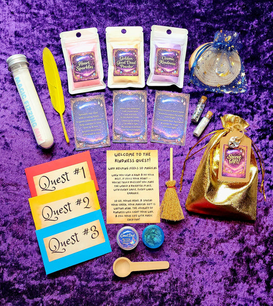 Kindness Quest Treasure Chest – Magic Potion Kit, A Magical Good Deeds Adventure for Kids + Families