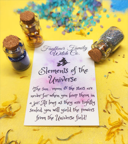 Cosmic Courage – Mini Magic Potion Kit – Shimmering Powders, Moon Rocks & Dried Flowers