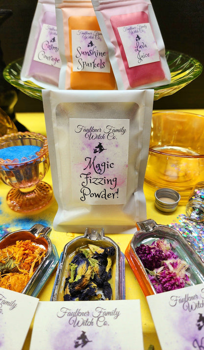 Cosmic Courage – Mini Magic Potion Kit – Shimmering Powders, Moon Rocks & Dried Flowers