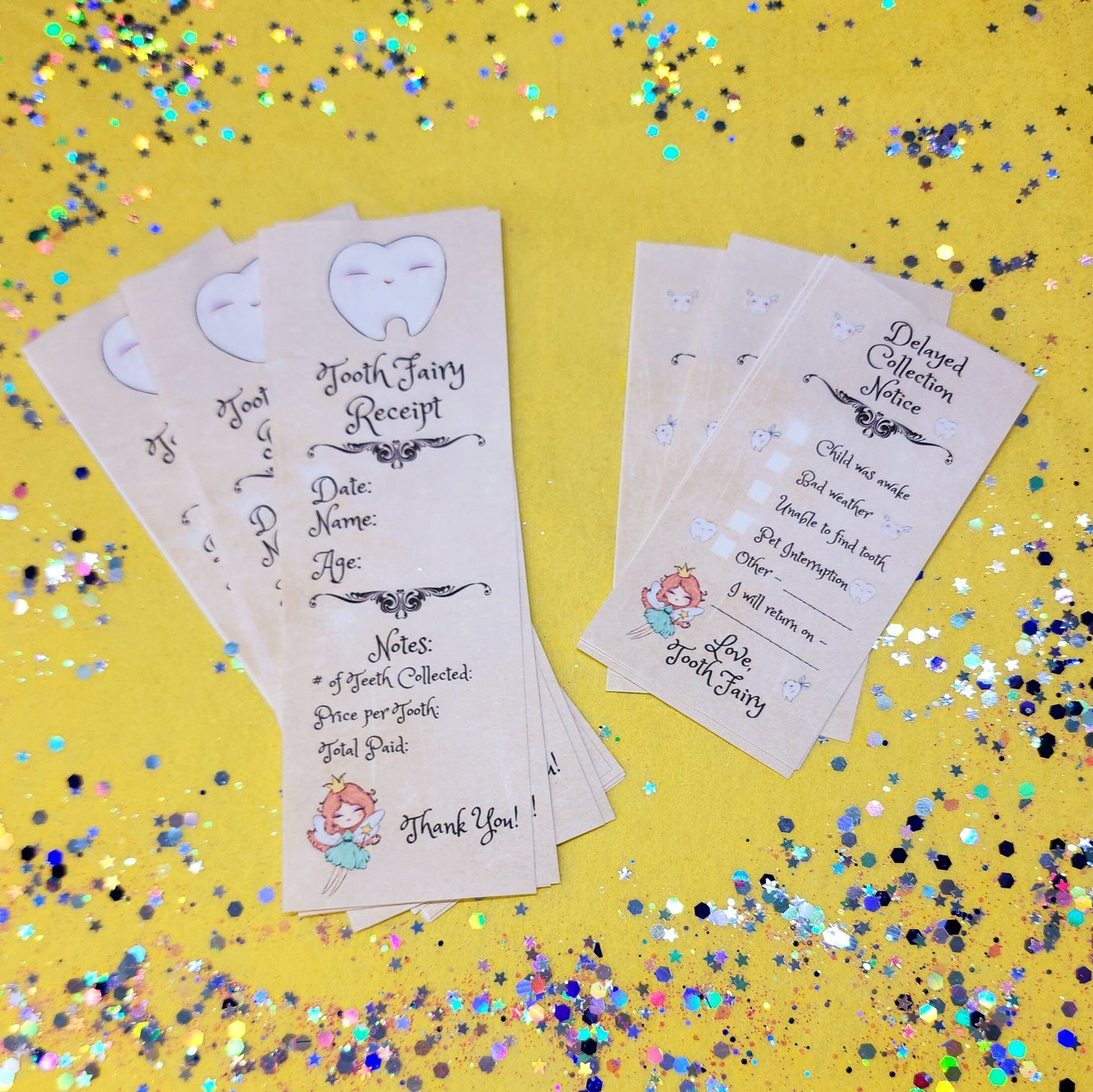 Tooth Fairy Magic Kit – Fairy Dust, Receipts & Personalized Letter in Tin