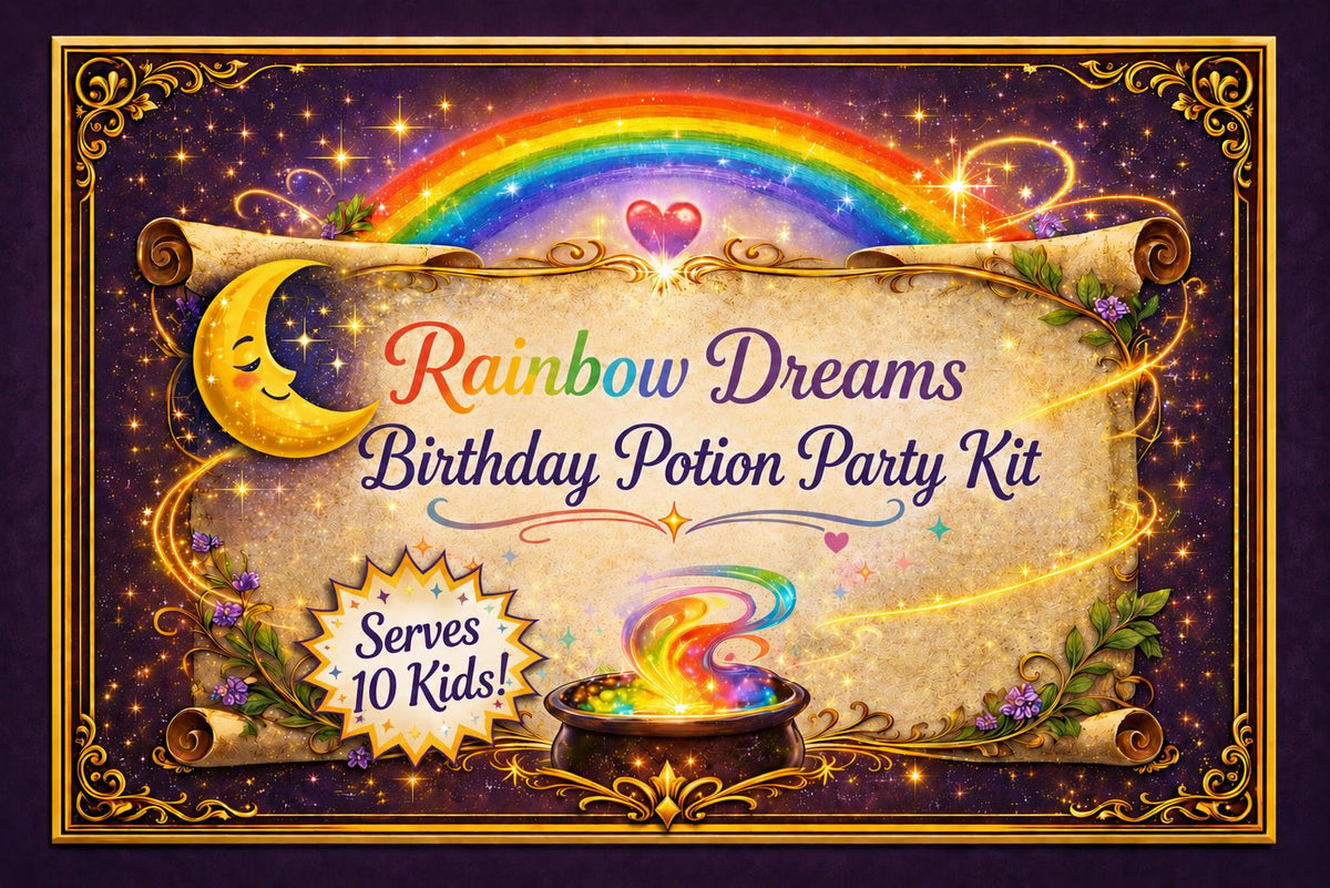 Magic Potion Birthday Party Kit – Rainbow Deam Party Pack - Kids Fizzing Activity Supplies