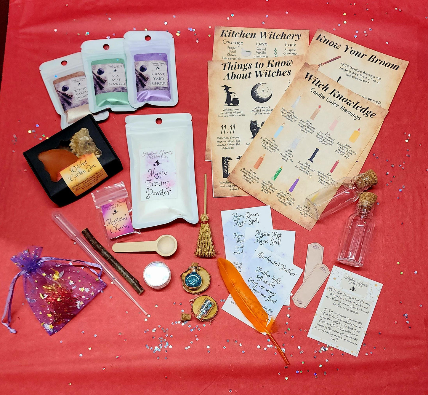 Young Witch Magic Potion Kit – Fizzing Powder, Herbs, Crystal & Charm