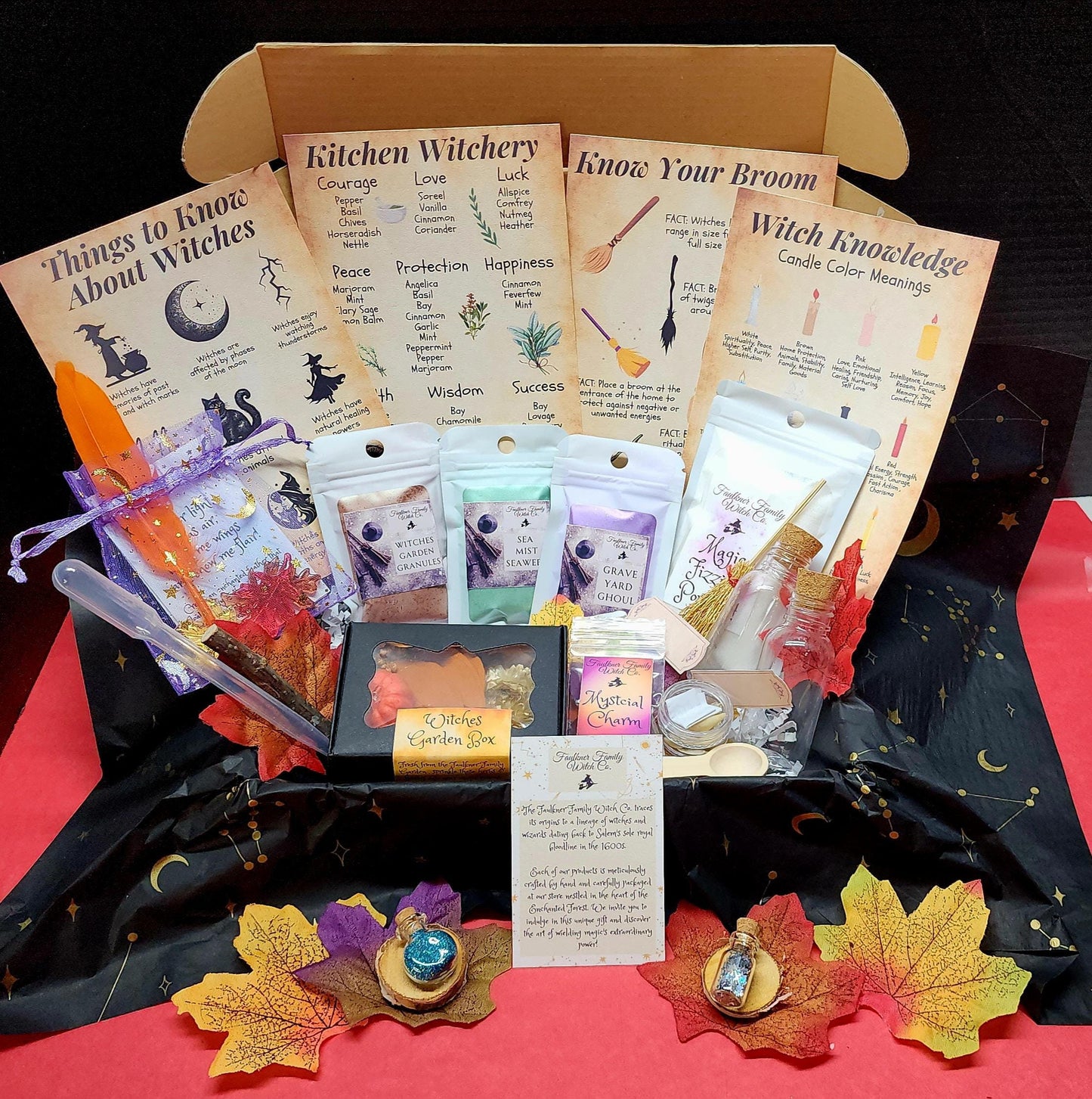 Young Witch Magic Potion Kit – Fizzing Powder, Herbs, Crystal & Charm