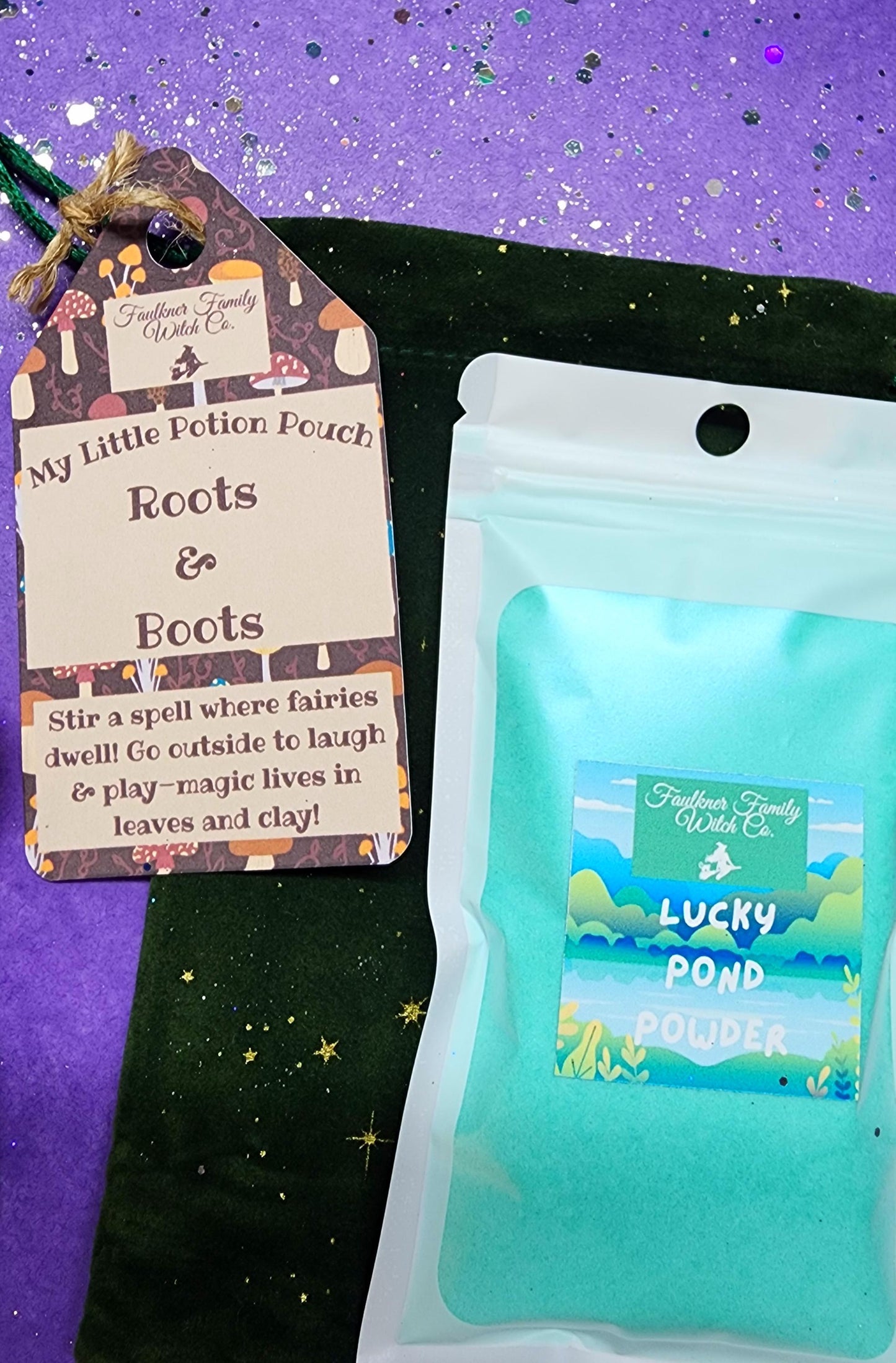 Nature Potion Kit – Roots & Boots Edition – Fizzing Powder, Herbs & Glitter