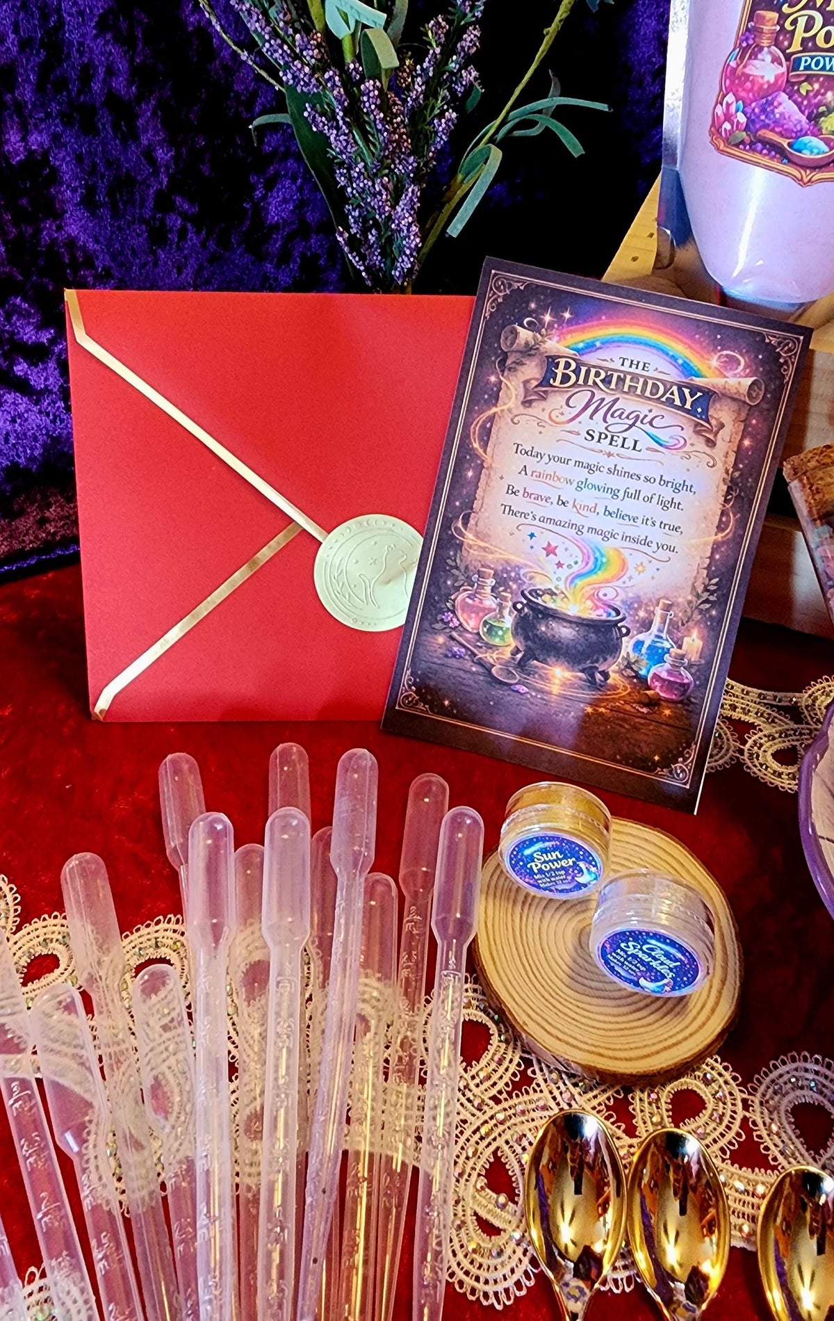 Magic Potion Birthday Party Kit – Rainbow Deam Party Pack - Kids Fizzing Activity Supplies