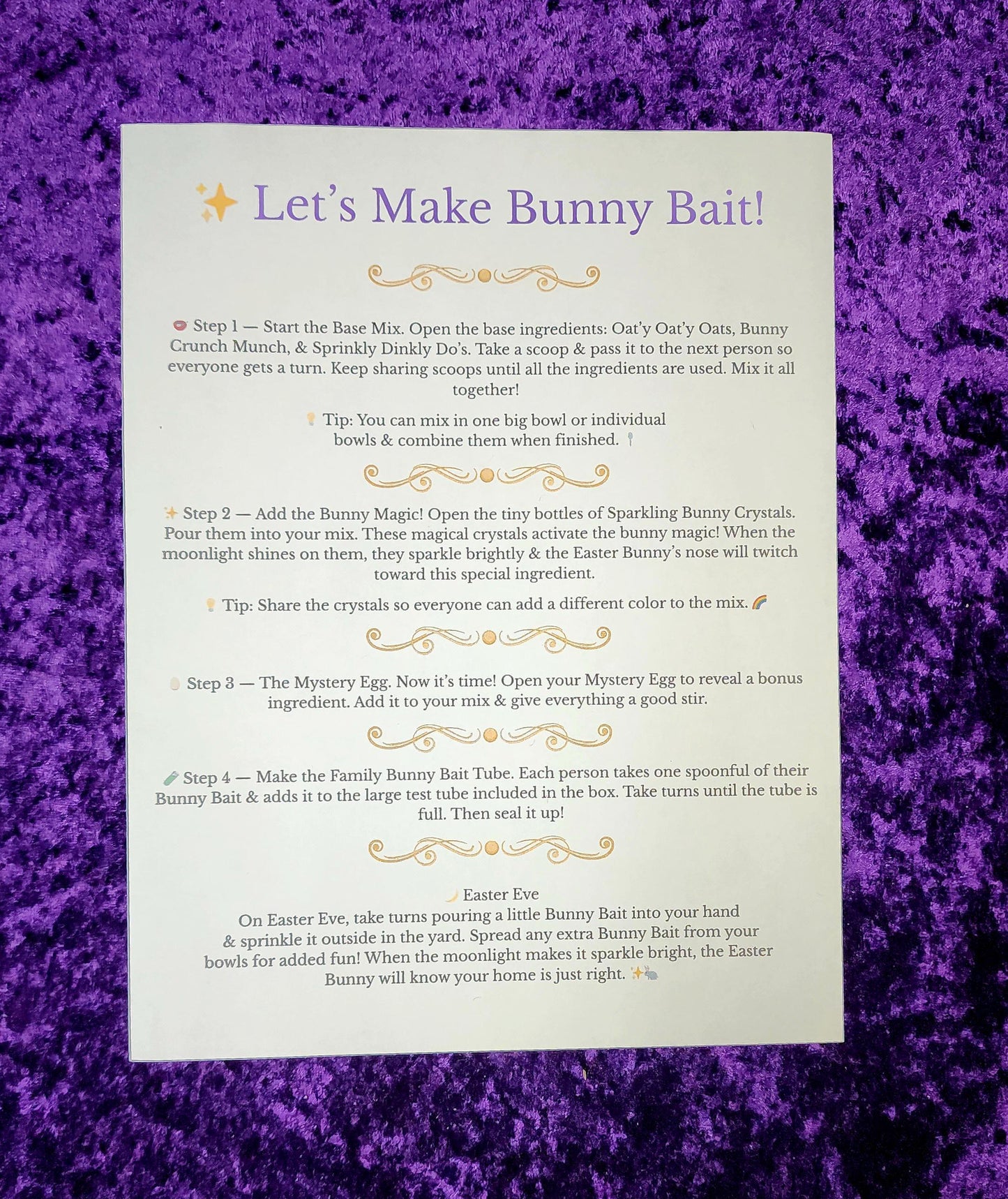 Bunny Bait Family Kit | Easter Eve Tradition, Sibling Activity, Magical Craft