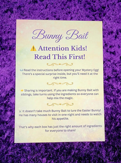 Bunny Bait Family Kit | Easter Eve Tradition, Sibling Activity, Magical Craft