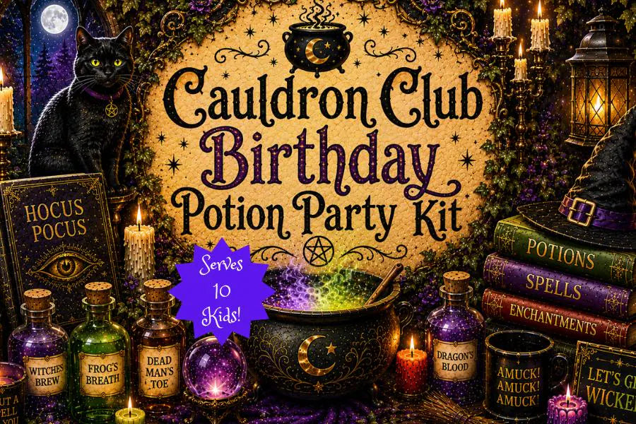 Cauldron Club Birthday Potion Party Kit for Ten!